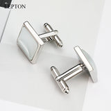 Cat Eye Stone Cufflinks for Men Shirt Cuffs Opals Cufflink