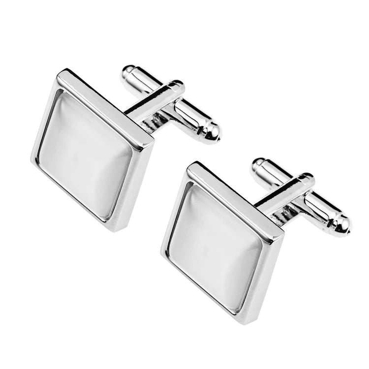 Cat Eye Stone Cufflinks for Men Shirt Cuffs Opals Cufflink