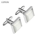 Cat Eye Stone Cufflinks for Men Shirt Cuffs Opals Cufflink
