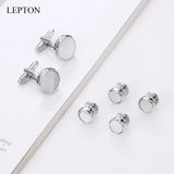 Mother of Pearl Cufflinks Tuxedo Studs Set
