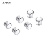 Mother of Pearl Cufflinks Tuxedo Studs Set