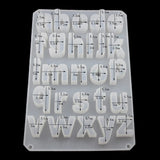 Lowercase English Letters Mold Kit Alphabet Pendant UV Resin Silicone Molds