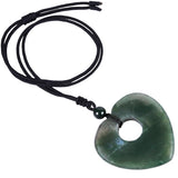Heart Shape Pendant Necklace Amethyst Pendant Reiki Dragon Blood Stone