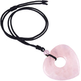 Heart Shape Pendant Necklace Amethyst Pendant Reiki Dragon Blood Stone