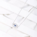 Evil Eye Rhinestone Choker Necklace Stainless Steel Jewelry Gift