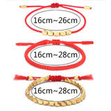 Red Bracelet Set Tibetan Copper Beads Bracelet for Women
