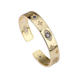 Colorful Evil Eye Bracelet 18K CZ for Women Adjustable Jewelry