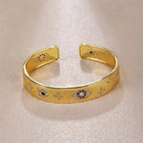 Colorful Evil Eye Bracelet 18K CZ for Women Adjustable Jewelry