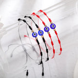 Lucky 7 Knots Eye Bead Bracelet Adjustable Red String Thread Bracelet