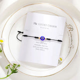 Lucky 7 Knots Eye Bead Bracelet Adjustable Red String Thread Bracelet