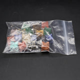 Anise star Pendant Natural Stone Charm for DIY Necklace Random Color