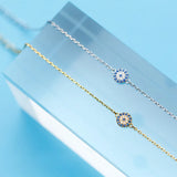 Evil Eye Bracelet 925 Silver Chain Girls Gift Charms Turkey CZ Jewelry
