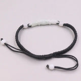 Natural Jadeite Bamboo Beads Red Rope Luck Bracelet
