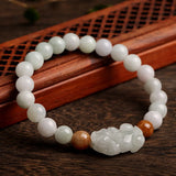 Natural Jade Beads Bracelet for Men Women YBR413