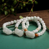Natural Jade Beads Bracelet for Men Women YBR413