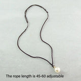 Lucky Charm Pearl Perfume Vial Necklace Wishing Bottle Pendant
