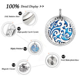 Lucky Clouds Stainless Steel Essential Oil Necklace 30mm Aromatherapy Locket