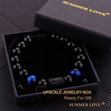 Lucky Constellation Tiger Eye Beaded Bracelet For Men