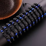 Lucky Constellation Tiger Eye Beaded Bracelet For Men