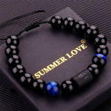 Lucky Constellation Tiger Eye Beaded Bracelet For Men