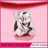 Elephant Charm Bead for 925 Silver Bracelet, Jewelry Making