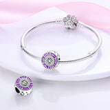 Enamel Constellation Compass Sun Moon Charm Bracelet Necklace Pendant