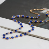 Evil Eye Charm Necklace Copper Dainty Choker for Women