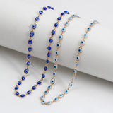 Evil Eye Charm Necklace Copper Dainty Choker for Women