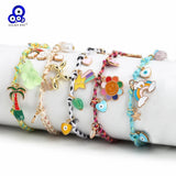 Adjustable Braided Rope Evil Eye Charm Bracelet for Men Women