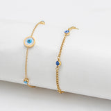 Lucky Eye Stainless Steel Evil Eye Charm Bracelet for Women Men