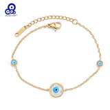 Lucky Eye Stainless Steel Evil Eye Charm Bracelet for Women Men