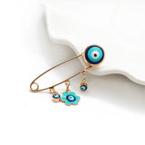 Lucky Eye Evil Eye Brooch Pin Dropping Oil Flower Crown Star Hamsa Hand Charm