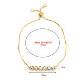 Colorful Zircon Lucky Eye Bracelet for Women