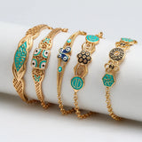 Lucky Eye Butterfly Evil Eye Charm Bracelet for Women Girls