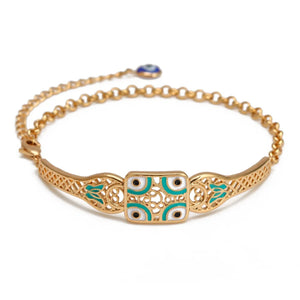 Lucky Eye Butterfly Evil Eye Charm Bracelet for Women Girls