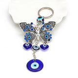 Lucky Eye Butterfly Evil Eye Charm Keychain