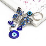 Lucky Eye Butterfly Evil Eye Charm Keychain