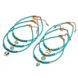 Lucky Eye Butterfly Fatima Hand Charm Bracelet for Women Girls