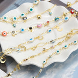 Evil Eye Butterfly Flower Cross Heart Charm Bracelet