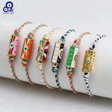 Colorful Evil Eye Rope Bracelet for Women Girls