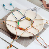Colorful Evil Eye Rope Bracelet for Women Girls