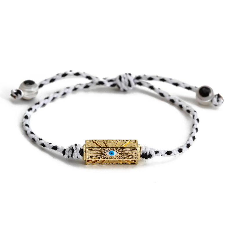 Colorful Evil Eye Rope Bracelet for Women Girls