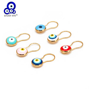 Colorful Evil Eye Brooch Pin Dropping Oil Brooch for Women Girls Men