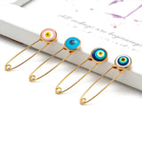 Colorful Evil Eye Brooch Pin Dropping Oil Brooch for Women Girls Men
