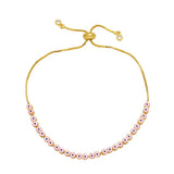 Lucky Eye Copper Evil Eye Charm Bracelet Adjustable Chain LE1102