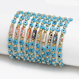 Lucky Eye Copper Fatima Hand Evil Eye Charm Bracelet BE1011