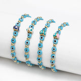 Lucky Eye Copper Fatima Hand Evil Eye Charm Bracelet BE1011