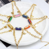 Evil Eye Cuban Link Chain Bracelet for Women Girls Men BT338