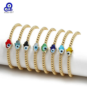 Fatima Hamsa Hand Evil Eye Bracelet for Women Men