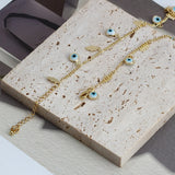 Lucky Eye Fatima Hand Heart Choker Necklace Evil Eye Tassel Necklace